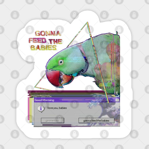 gonna feed the babies - a e s t h e t i c #3 Sticker by FandomizedRose